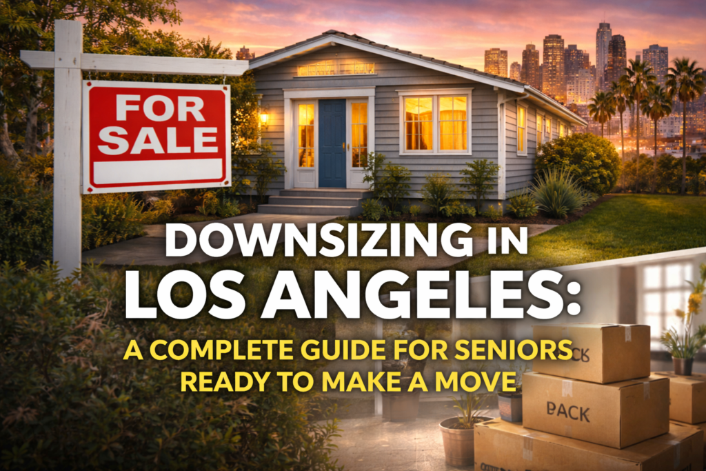 Senior downsizing to smaller home in Los Angeles California