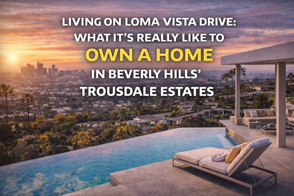 Luxury home on Loma Vista Drive in Trousdale Estates Beverly Hills
