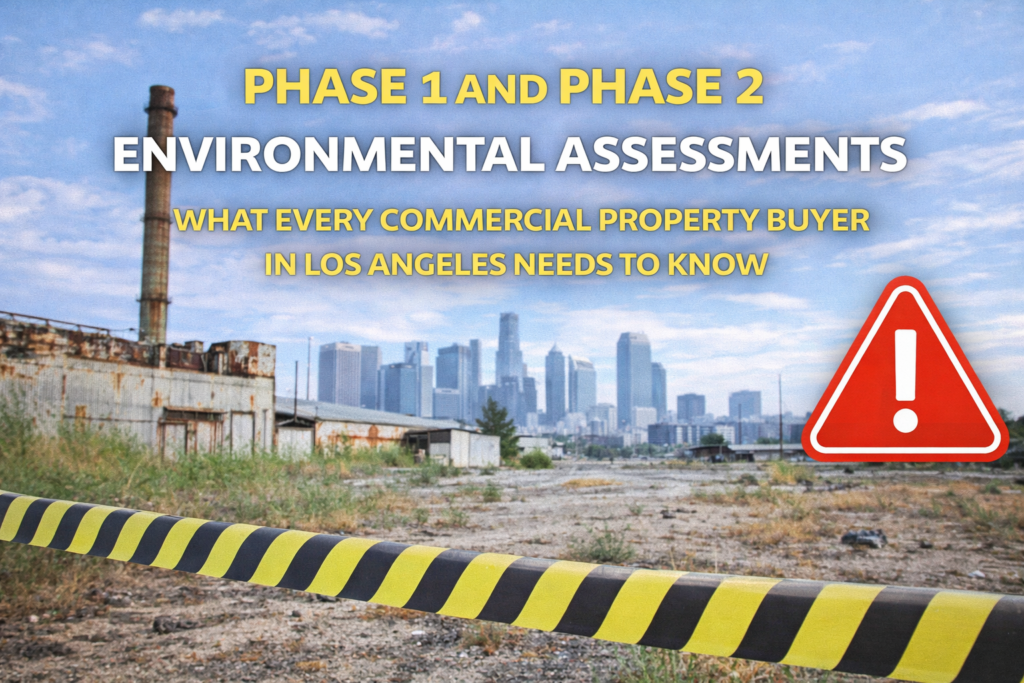Environmental assessments phase one and two for commercial property in Los Angeles
