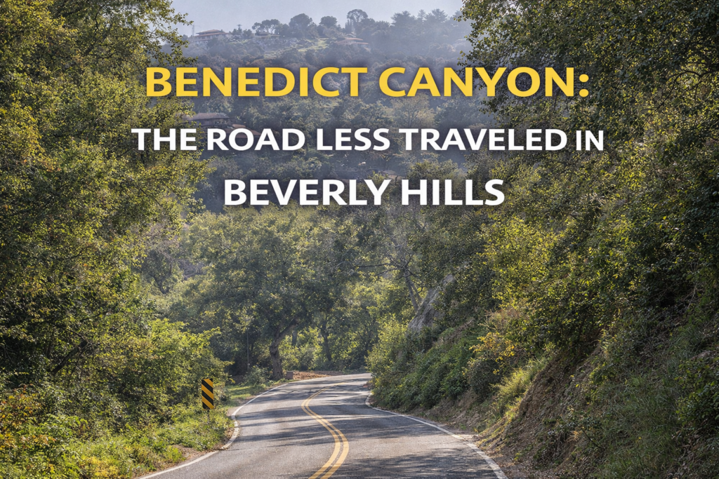 Homes and residential streets in Benedict Canyon Beverly Hills