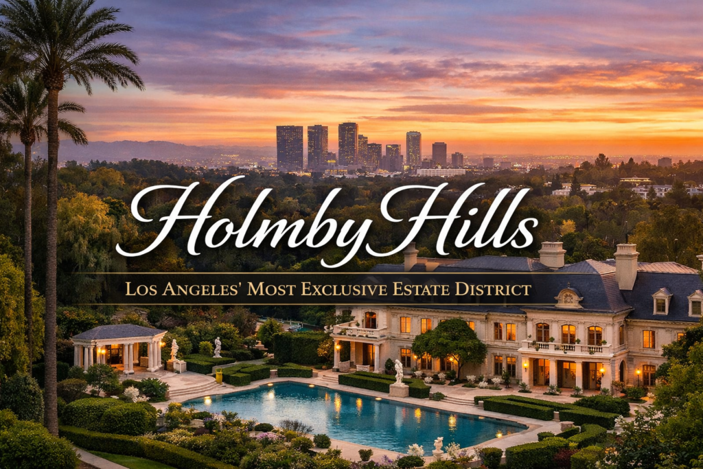 Luxury estate homes in Holmby Hills Los Angeles exclusive neighborhood
