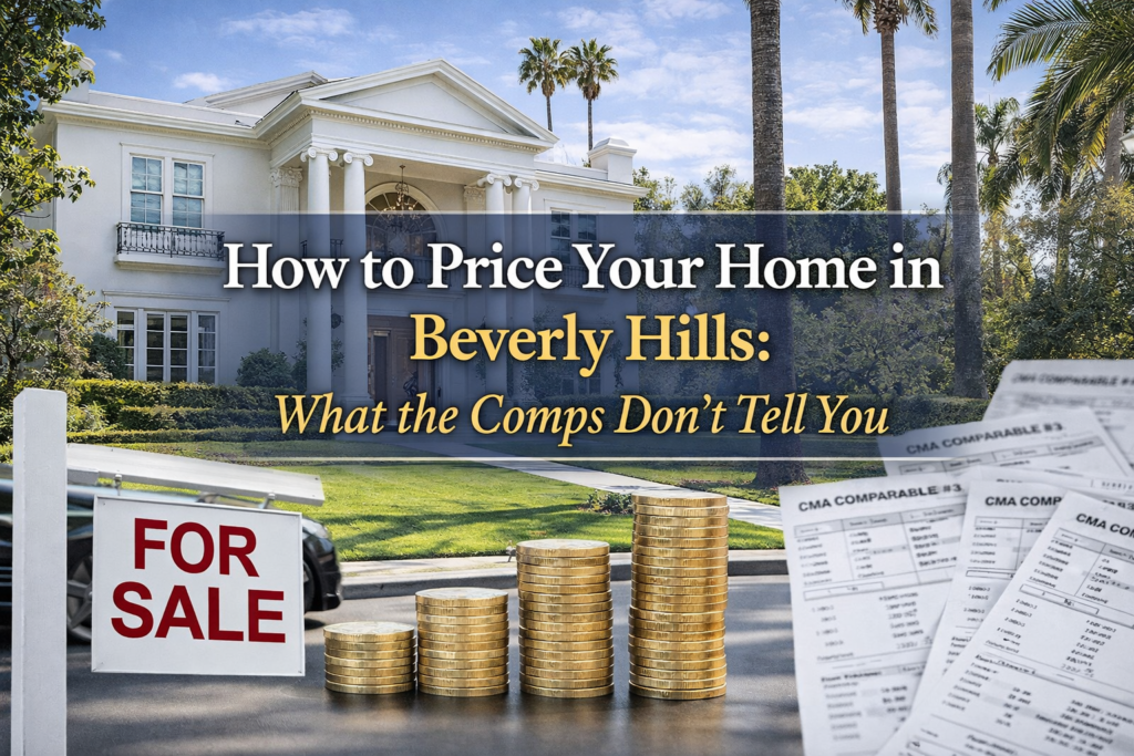 Pricing a home in Beverly Hills using comparable sales and market analysis