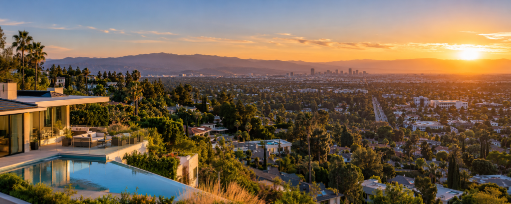 Sherman Oaks Real Estate Guide 2026: Home Values, Selling Costs, Fire Insurance & Neighborhoods golden hour valley vista